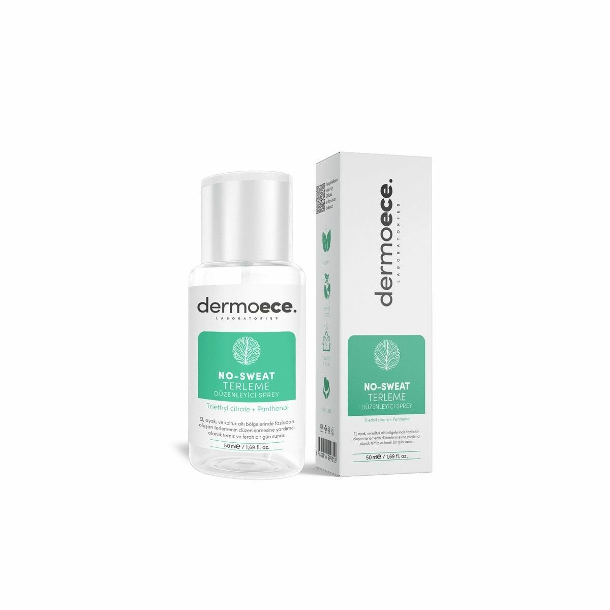 Dermoece No Sweat Terleme Düzenleyici Sprey 50 ml