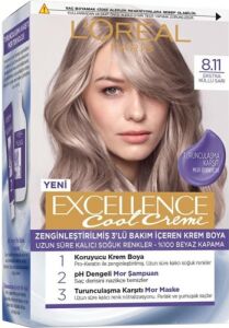 L'Oreal Paris Excellence Cool Creme 8.11 Ekstra Küllü Sarı Saç Boyası