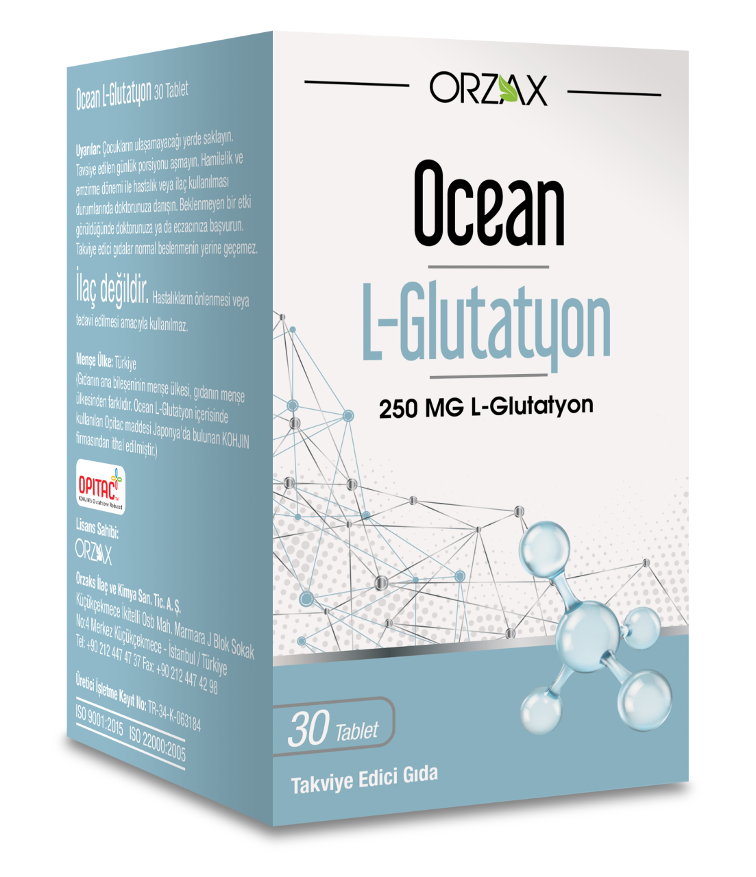 Ocean L-Glutatyon 250 Mg 30 Tablet