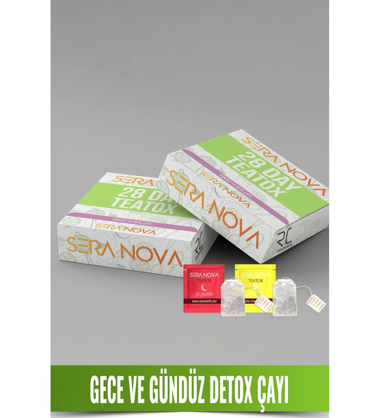 Sera Nova 28 Day Teatox Gündüz Çayı 28'li + Gece Çayı 14'lü
