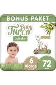 Baby Turco Doğadan Bonus Paket Bebek Bezi No: 6 72'l