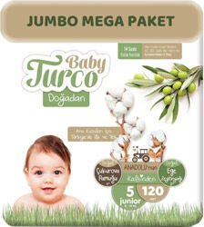 Baby Turco Doğadan Bonus Paket Bebek Bezi No: 5 92'li