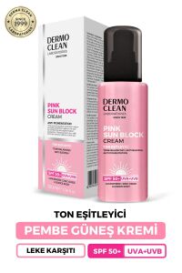 Dermo Clean Ton Eşitleyici Leke Karşıtı Pembe Güneş Kremi Spf 50+ 100 ml