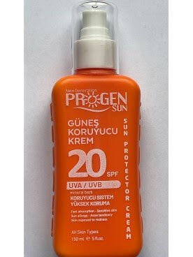 Progen Sun SPF20+ Güneş Koruyucu Krem 150 ml
