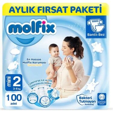 Molfix Bebek Bezi No: 2 100'lü