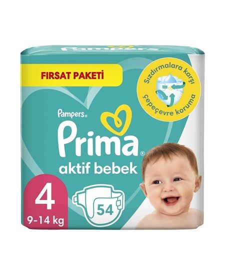 Prima Klasik Bebek Bezi Fırsat Paketi No: 4 54'Lü