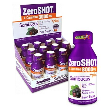 Zeroshot L-Carnitine Plus Sambucus 3000 mg 60 ml 12'li