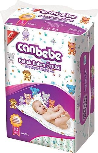 Canbebe Bebek Bakım Örtüsü 60 x 60 10'lu