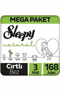 Sleepy Natural Mega Paket Bebek Bezi No: 3 168'li