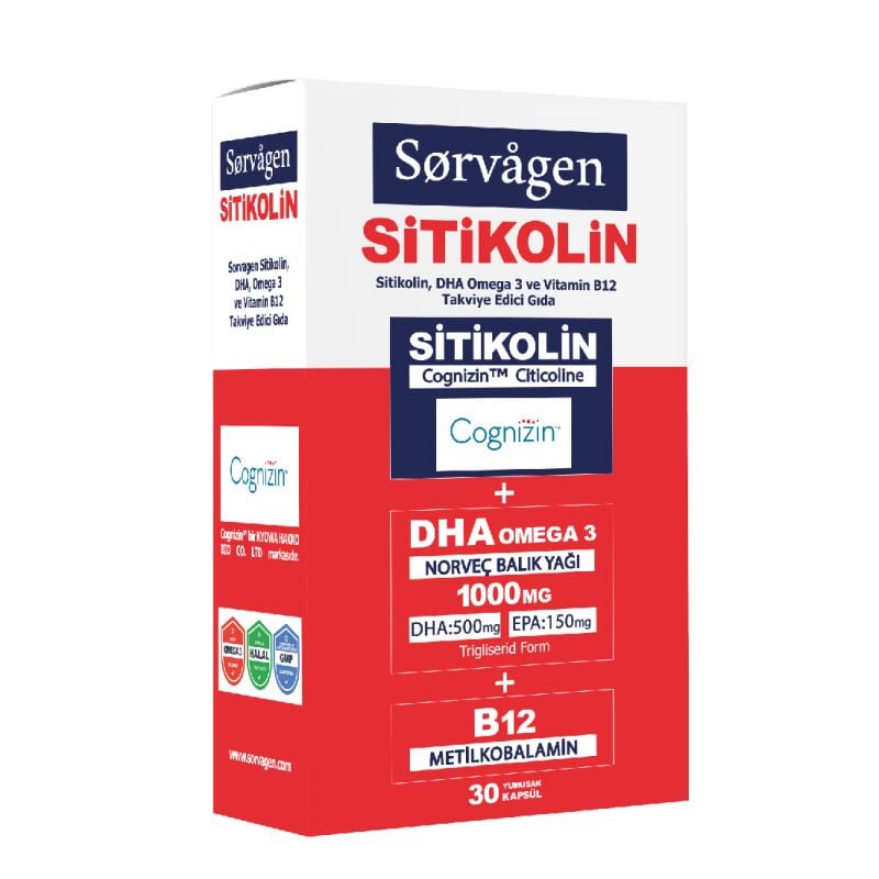 SORVAGEN SITIKOLIN OMEGA3 30KP