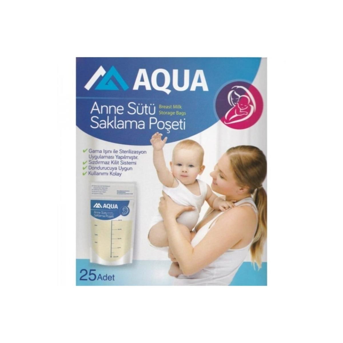 Aqua Süt Saklama Poşeti 20'li