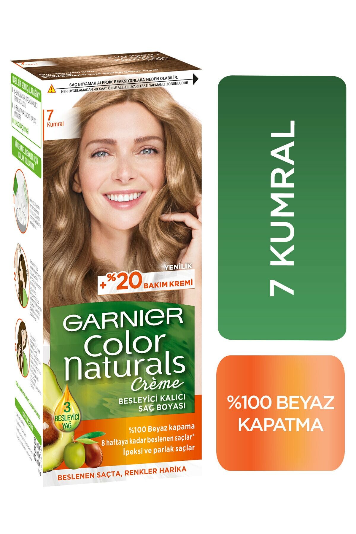 Garnier Colour Natural Boya - 7 Kumral