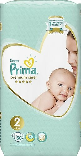 Prima Premium Care Bebek Bezi No: 2 50'li
