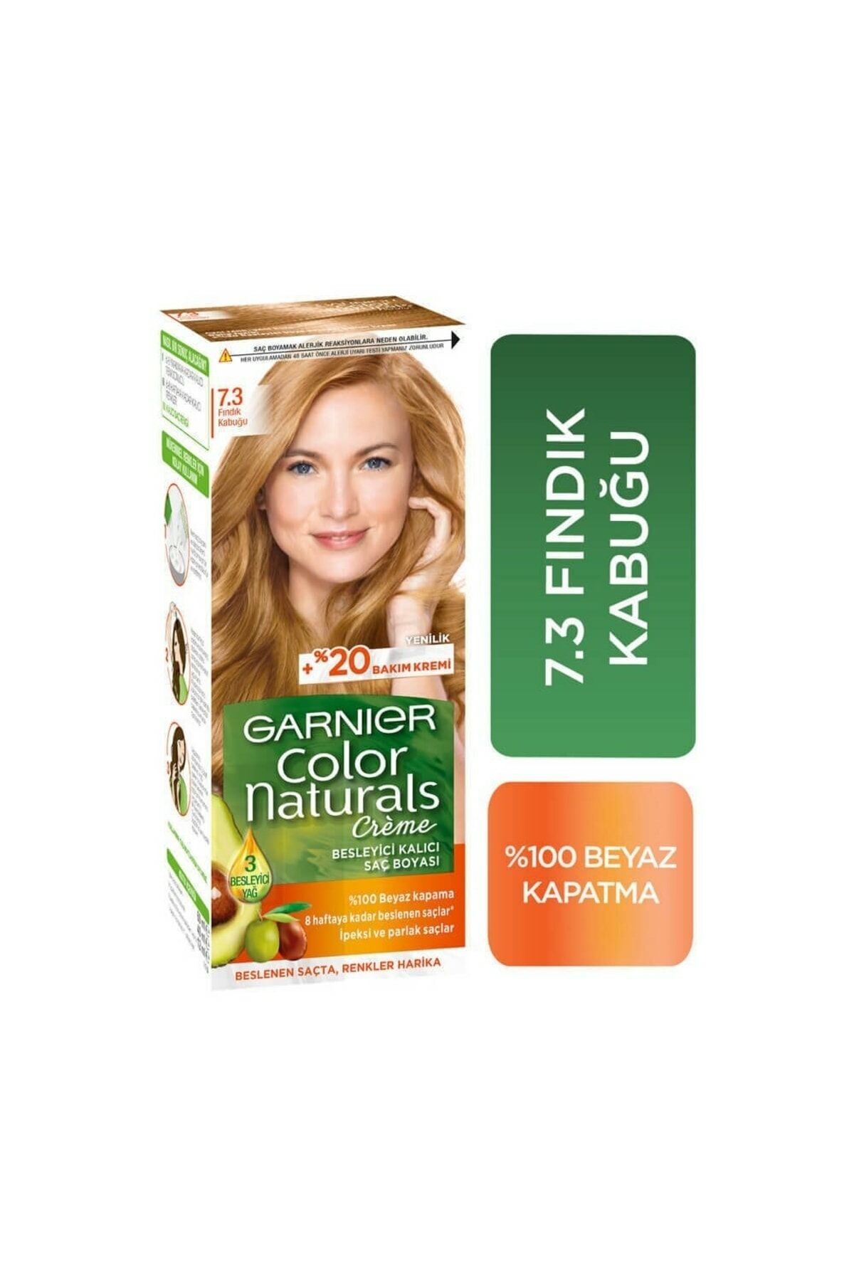 Garnier Colour Natural Boya - 7.3 Findik Kabuğu