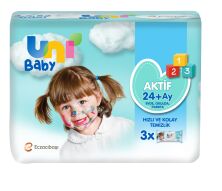 UNI BABY ISLAK MEND AKTIF 3 LU