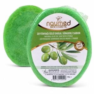 Naumed Zeytinyağı Gül Özlü Doğal Süngerli Sabun 135 gr