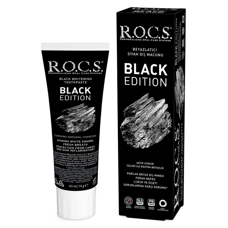 ROCS BLACK EDITION KOMURLE BEYAZLATICI DIS MACUNU