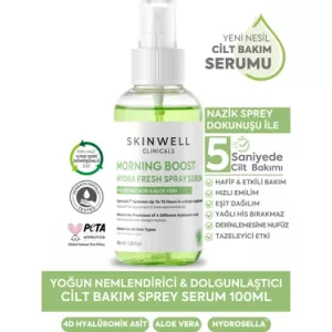 Skinwell Sabah Yoğun Bakım Hyalüronik Asit İçerikli Yüz Bakım Sprey Serum 100 ml