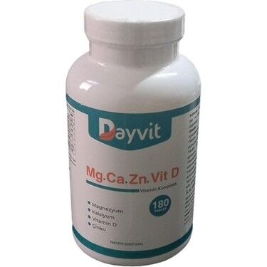 Dayvit Kalsiyum Magnezyum Vitamin D Çinko 180 Tablet