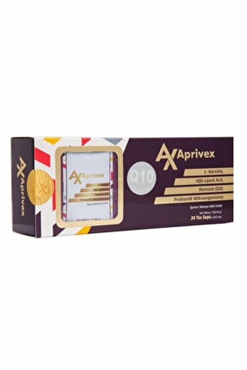 Aprivex L-Karnitin Alfa Lipoik Asit Koenzim Q10 Probiyotik Mikroorganizma 30 Saşe