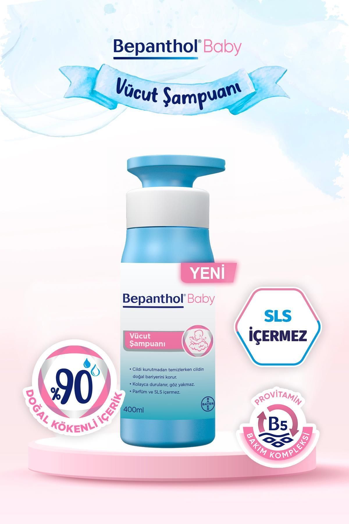 Bepanthol Baby Vücut Şampuanı 400 ml + Pişik Önleyici Merhem 30 gr