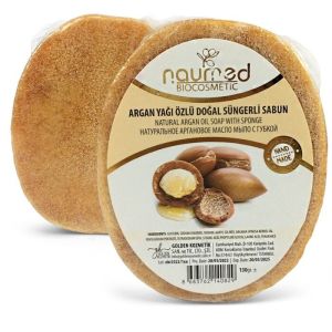 Naumed Argan Yağı Özlü Doğal Süngerli Sabun 135 gr