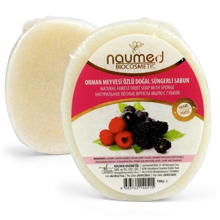 Naumed Orman Meyvesi Özlü Doğal Süngerli Sabun 135 gr