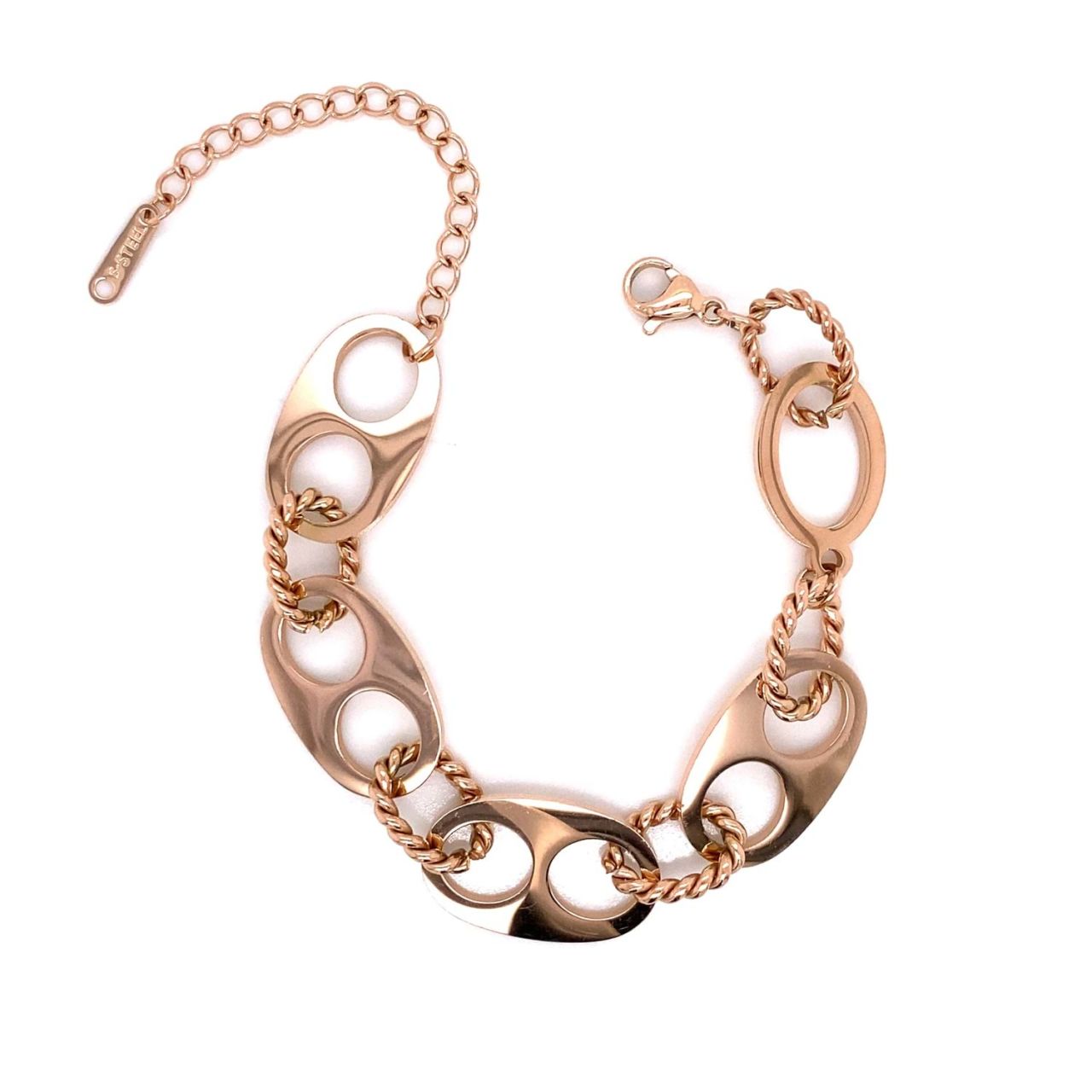 Chn-1009-34 Çelik Bileklik Rose