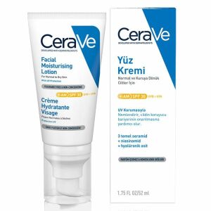 Cerave Nemlendirici Yüz Kremi SPF30 52 ml + Cerave Köpüren Temizleyici 20 ml - Tanışma Boyu