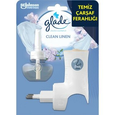 Glade Elektrikli Oda Kokusu Kit Temiz Çarşaf Ferahlığı 1 Adet Cihaz 1 Adet Yedek
