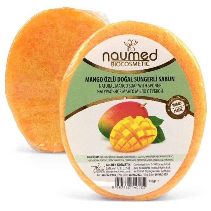 Naumed Mango Özlü Doğal Süngerli Sabun 135 gr