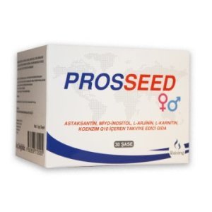 Prosseed Astaksantin Miyo-İnositol L-Arjinin L-Karnitin Koenzim Q10 İçeren Takviye Edici Gıda 30 Şase