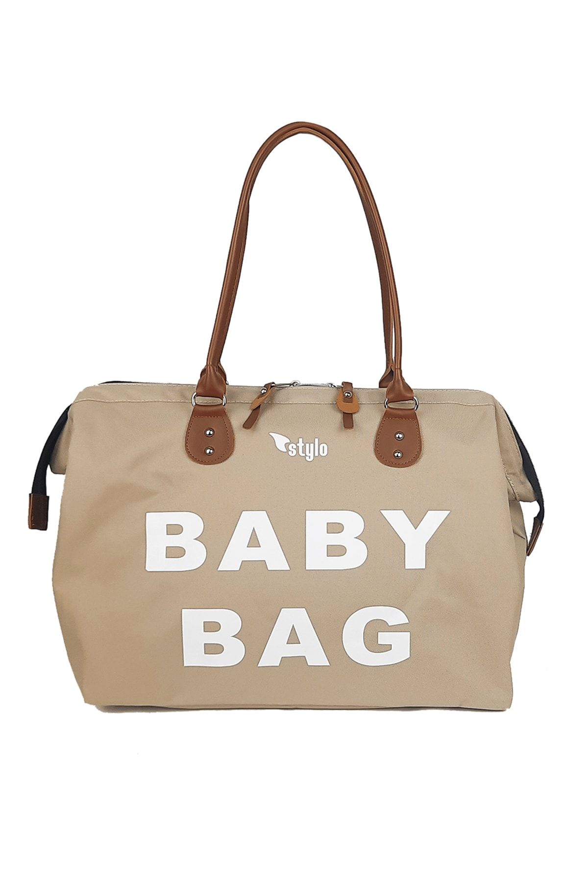 Stylo Baby Bag Anne Bebek Bakım ve Kadın Çantası Tek - Vizon