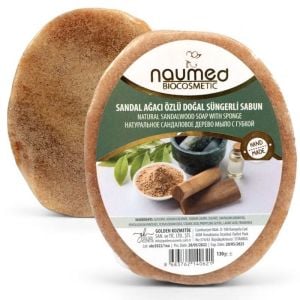 Naumed Sandal Ağacı Özlü Doğal Süngerli Sabun 135 gr