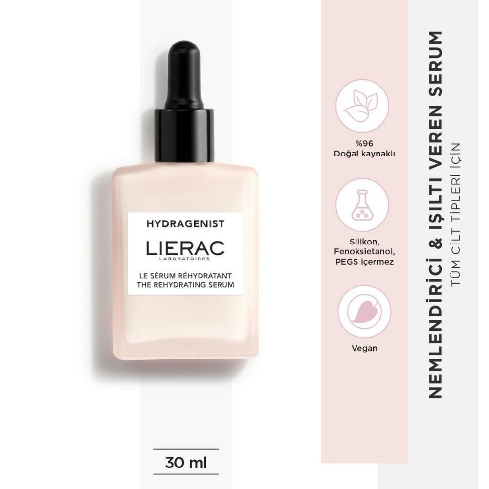Lierac Paris Hydragenist The Rehydrating Vegan Nemlendirici Işıltı Veren Serum 30 ml