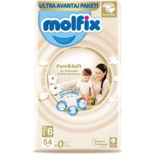 Molfix Pure Soft Bebek Bezi No: 6 54'lü