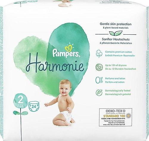 Prima Pampers Harmonie Bebek Bezi 2 Beden 24’lü
