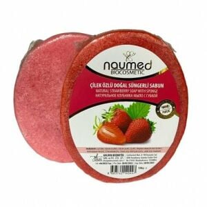 Naumed Çilek Özlü Doğal Süngerli Sabun 135 gr