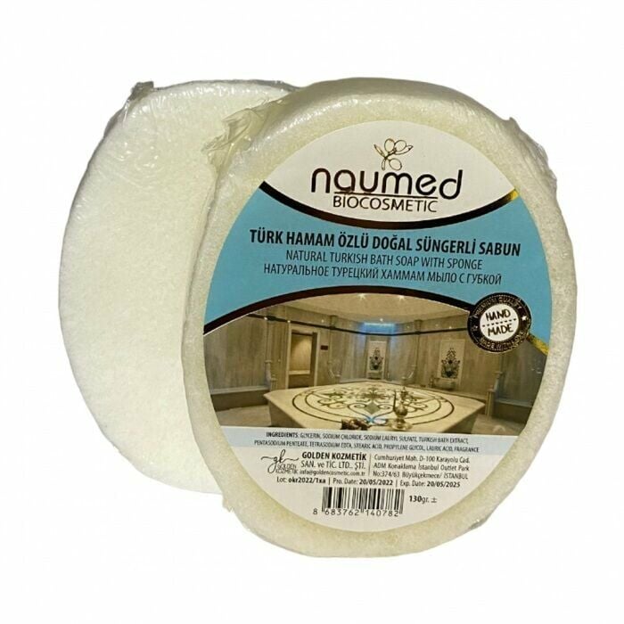 Naumed Türk Hamamı Özlü Doğal Süngerli Sabun 135 gr