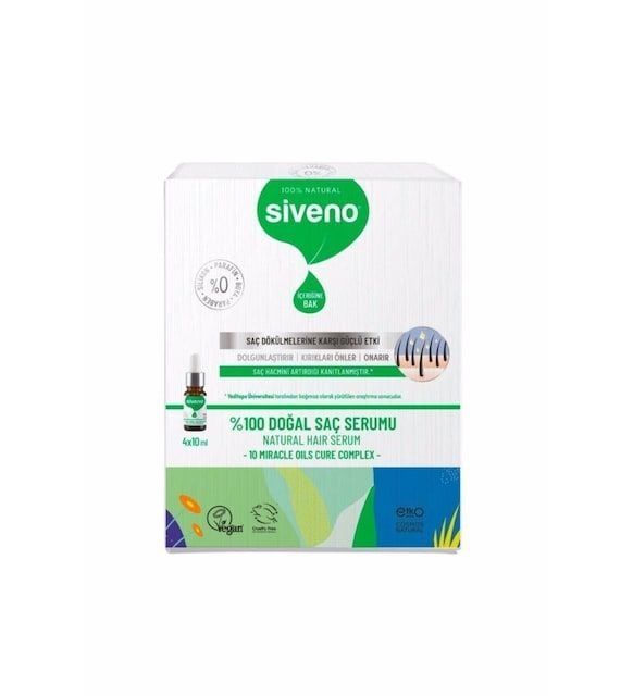 Siveno Doğal Saç Serumu 10 ml 4'lü