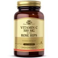 SOLGAR VITAMIN C 500 MG WITH ROSE HIPS 100 TAB.