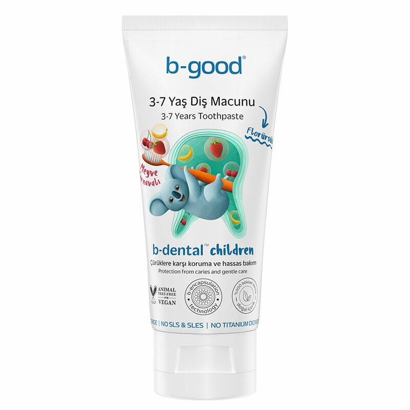 B-Good Care 3-7 Yaş Diş Macunu Florürsüz Meyve Karnavalı 50 ml