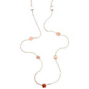 Küçük Yonca Figürlü Çelik Kolye Rose