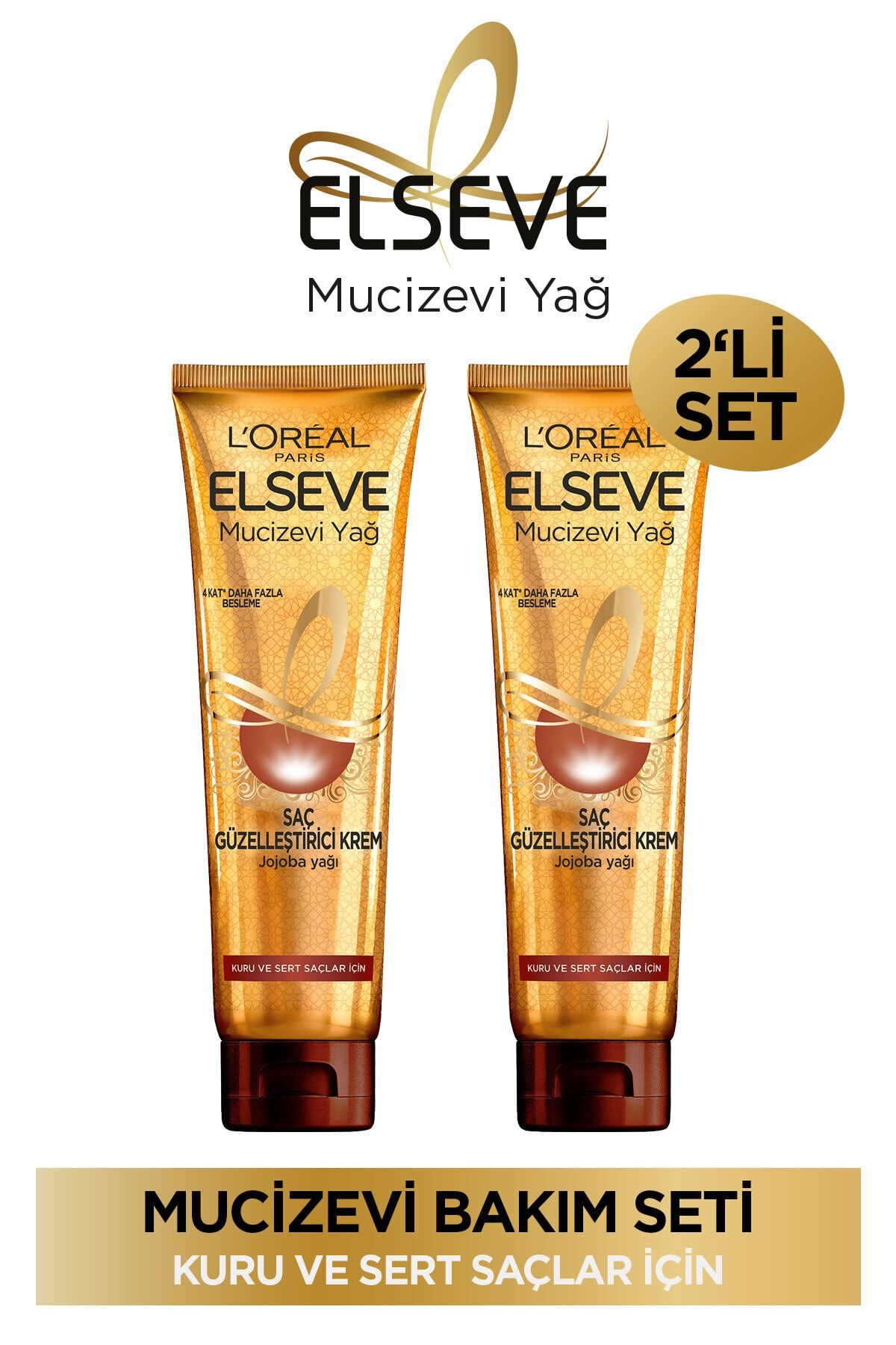 Elseve Mucizevi Yağ Saç Kremi Tüm Saçlar İçin 150 ml - 2 Adet