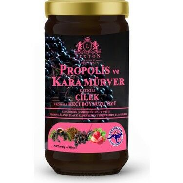Lexton Karamürver Katkılı Çilek Keçiboynuzu Özü 640 gr