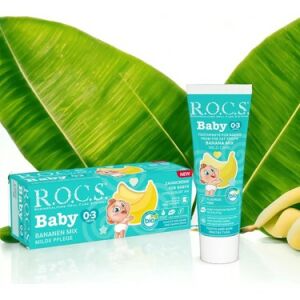 Rocs Baby 0-3 Yaş Muz Püresi Tadında Bebek Diş Macunu 45 gr