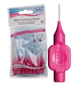Tepe Arayüz Fırçası Pembe 0,4 mm 8'li