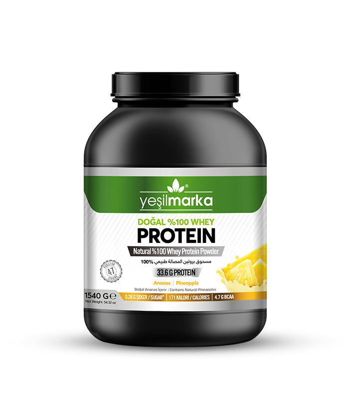 Yeşilmarka Doğal Whey Protein Tozu Ananas 1540 gr
