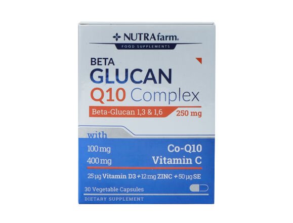 Nutrafarm Beta Glucan Q10 Complex 30 Kap