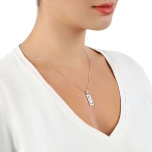 Yılan Figürlü Renkli Zirkon Taşlı Kolye Gümüş